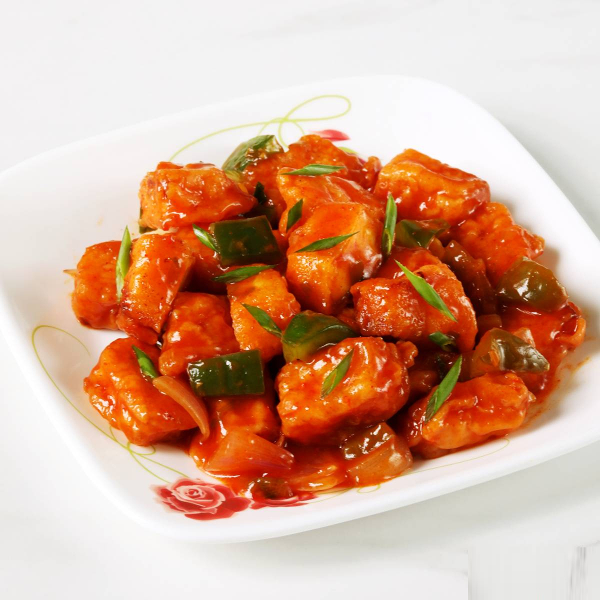 Paneer Chilli with Rice