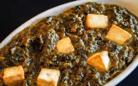 Saag Paneer with Rice